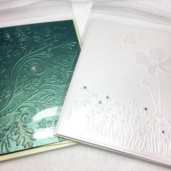 Handmade embossed cards